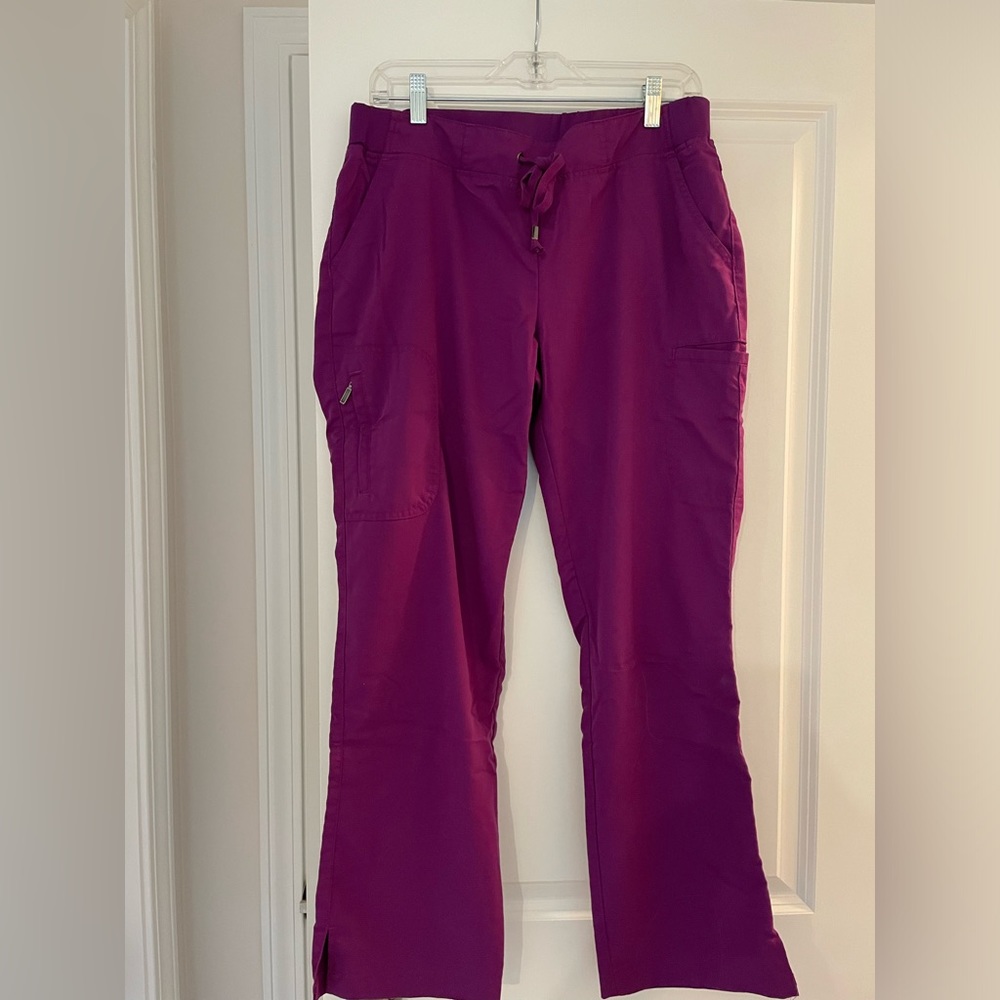 Greys Anatomy by Barco Active scrub pants, bright purple, size medium petite